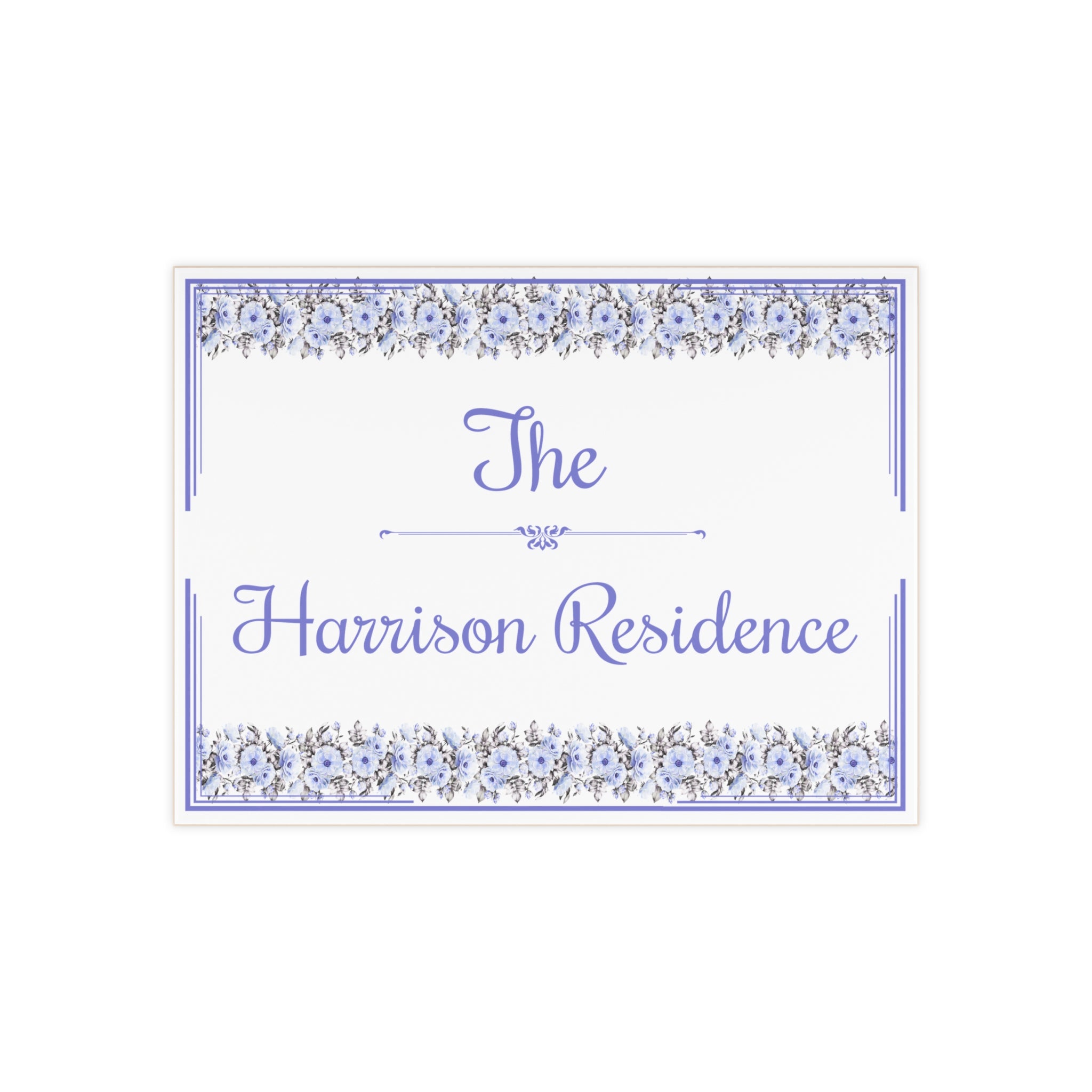 Personalized Family Name Ceramic Plaque – S25