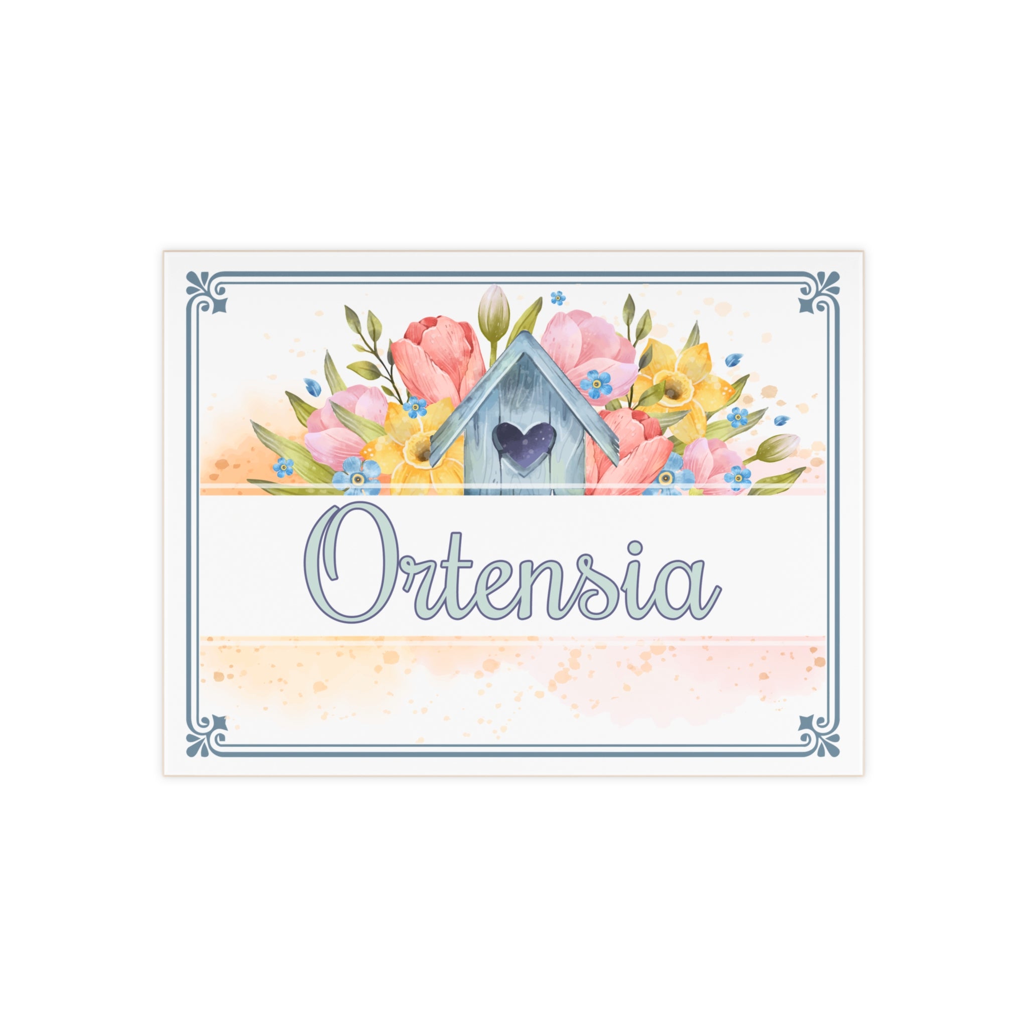 Personalized Family Name Ceramic Plaque – S2