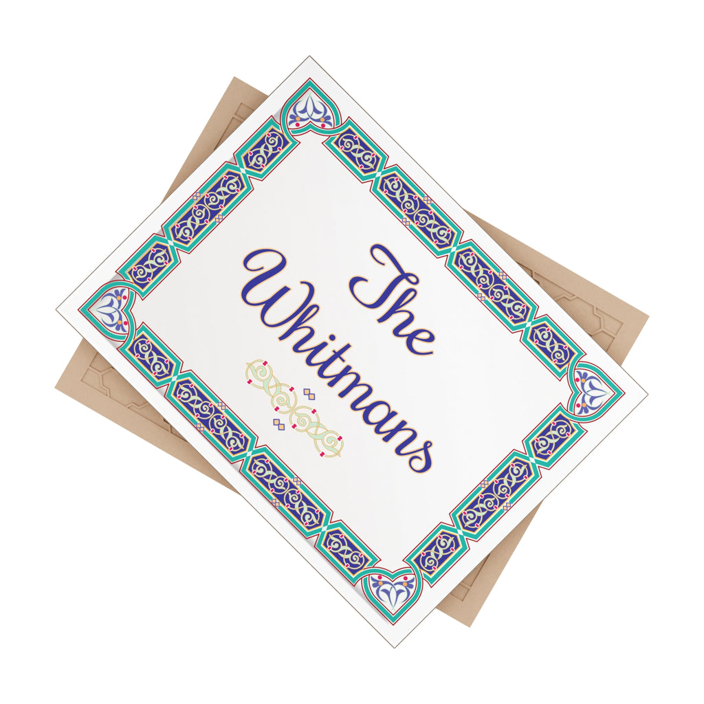 Personalized Family Name Ceramic Plaque – S1