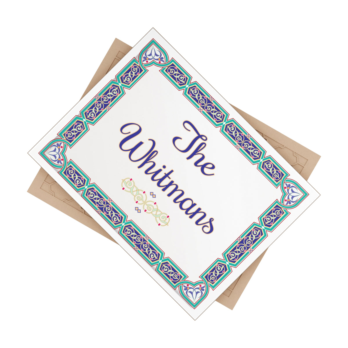 Personalized Family Name Ceramic Plaque – S1