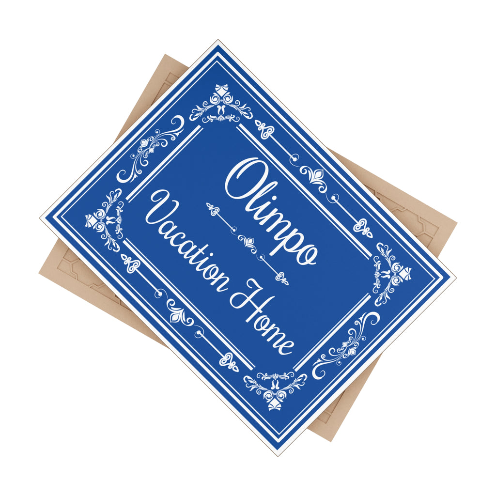 Personalized House Name Plaque | Custom Ceramic House Sign - D1