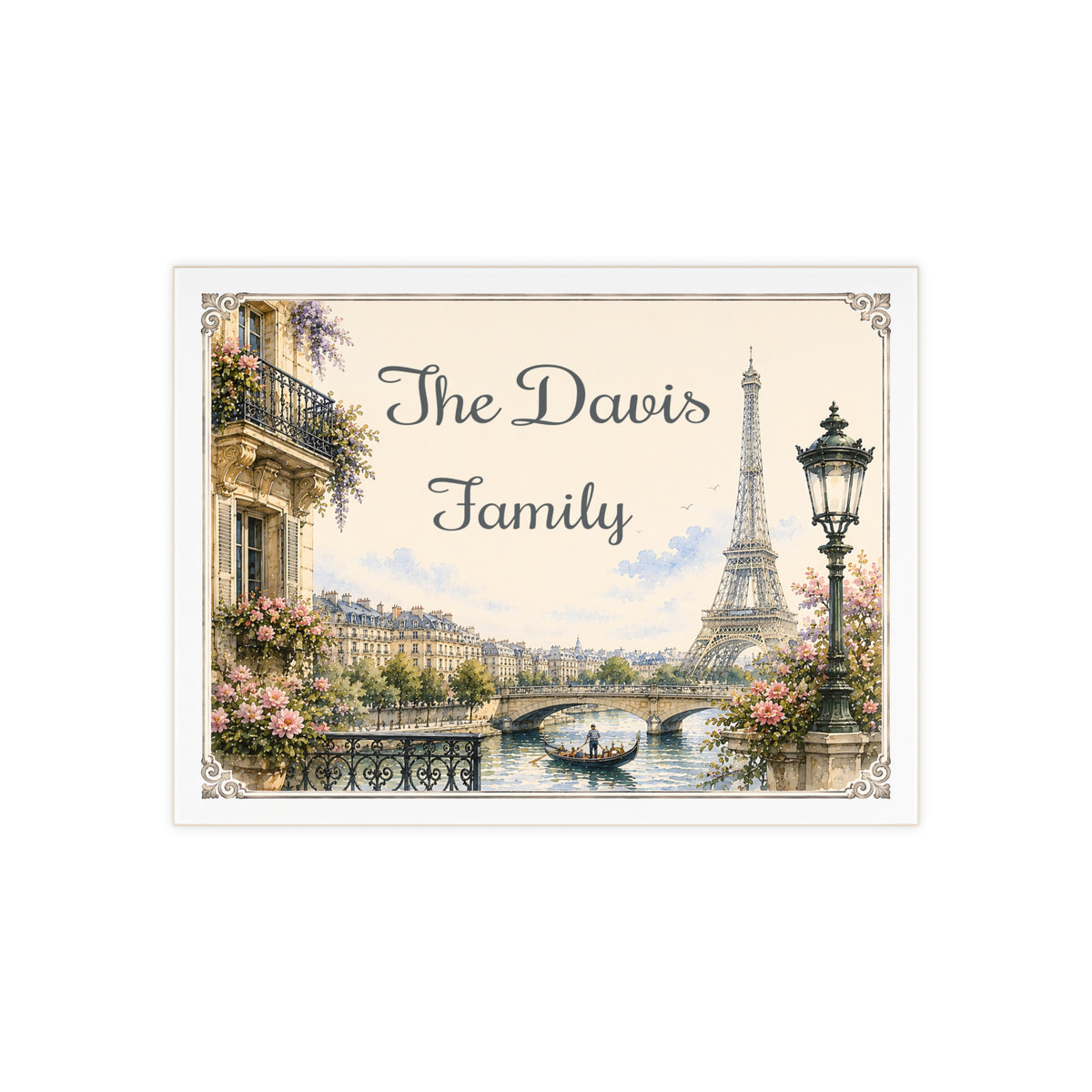 Personalized House Number Ceramic Plaque - S16