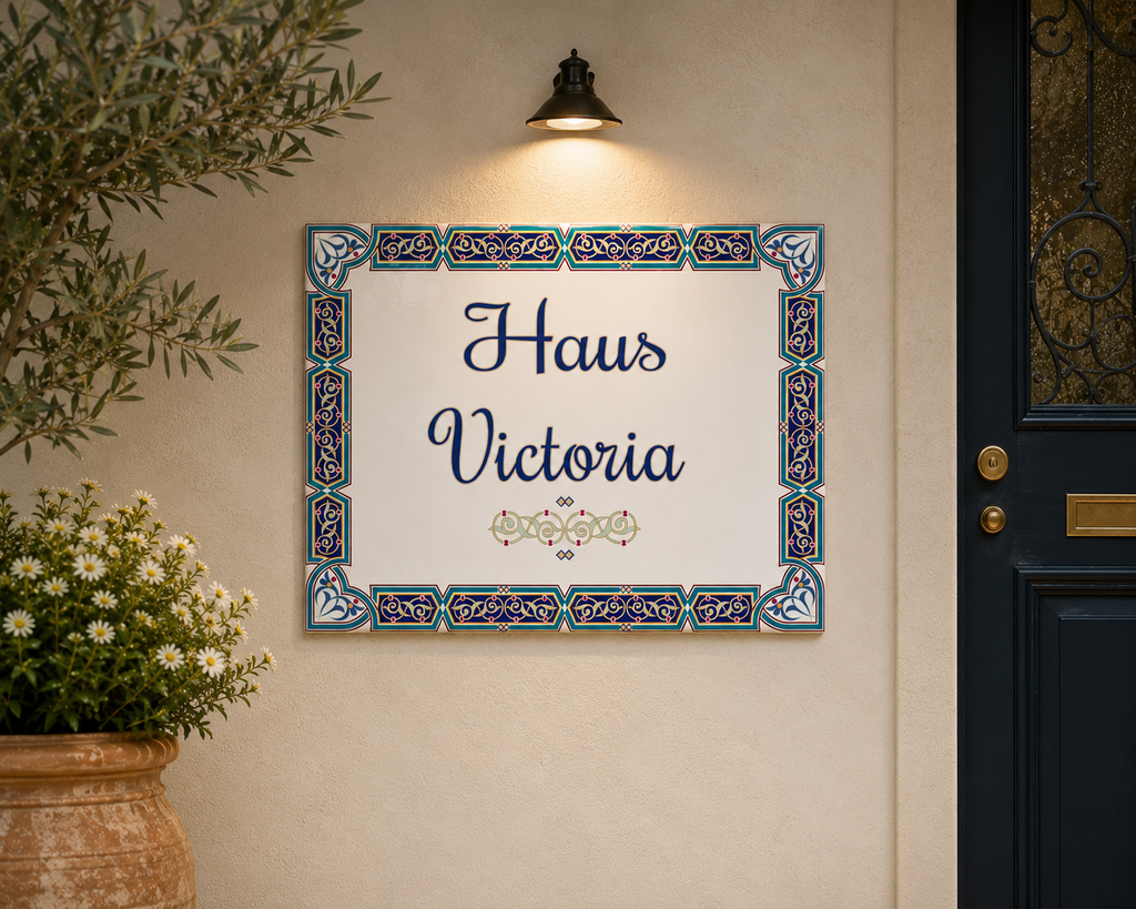 Personalized Family Name Ceramic Plaque – S1