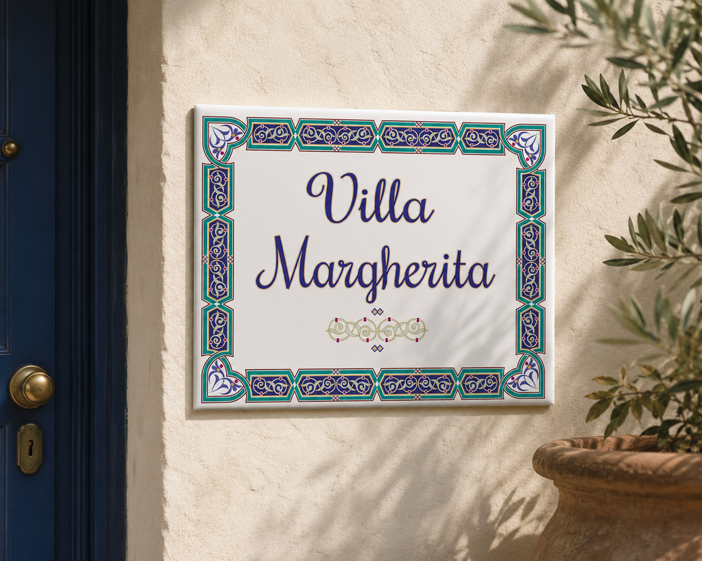 Personalized Family Name Ceramic Plaque – S1