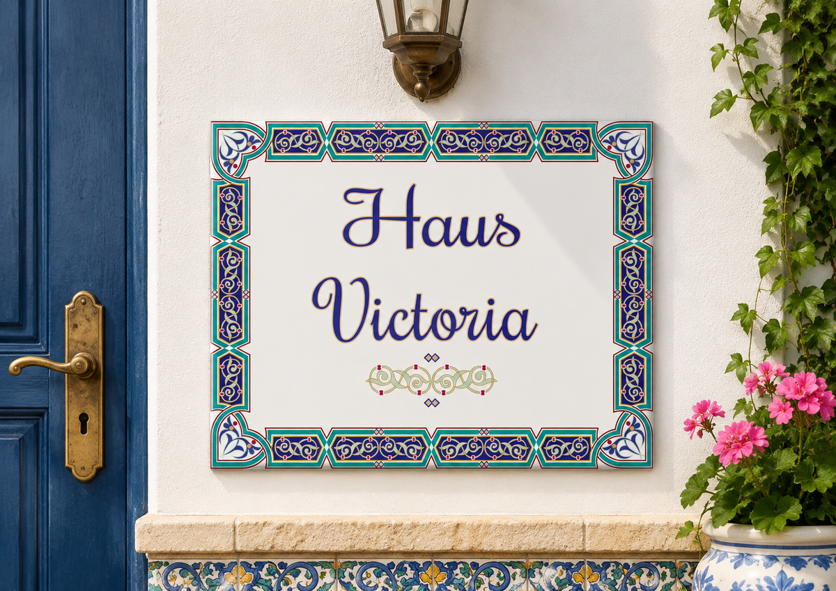 Personalized Family Name Ceramic Plaque – S1