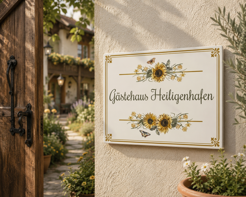 Personalized House Name Ceramic Plaque - S3