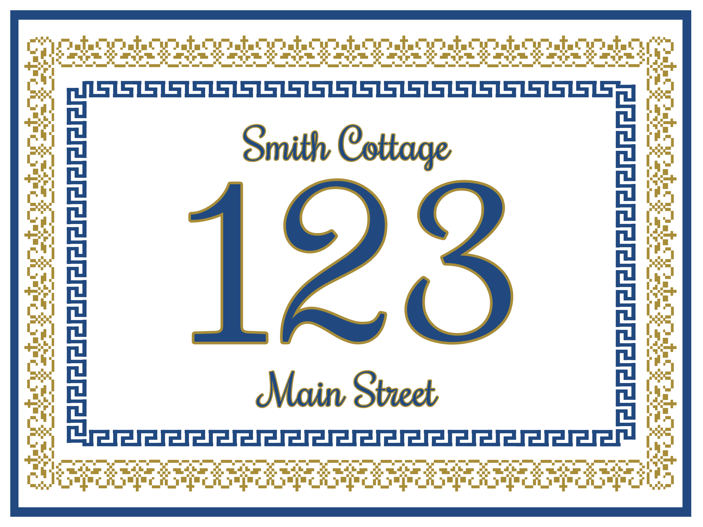 Custom House Number - Personalized House Number S14