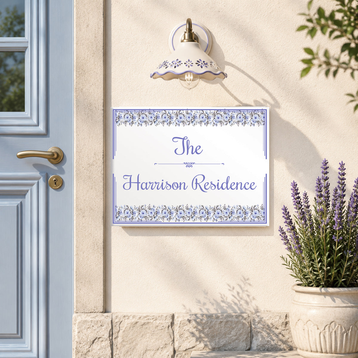Personalized Family Name Ceramic Plaque – S25