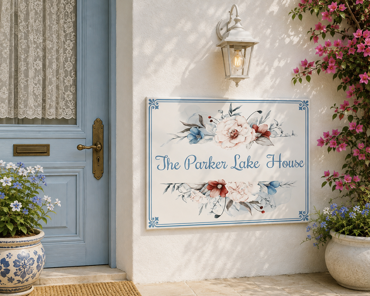 Personalized Family Name Ceramic Plaque – S5