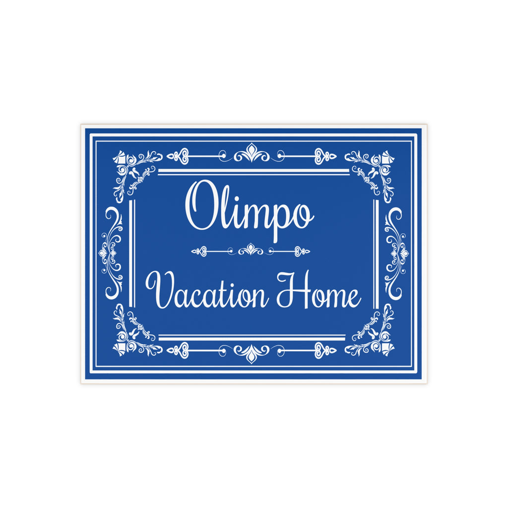 Personalized House Name Plaque | Custom Ceramic House Sign - D1