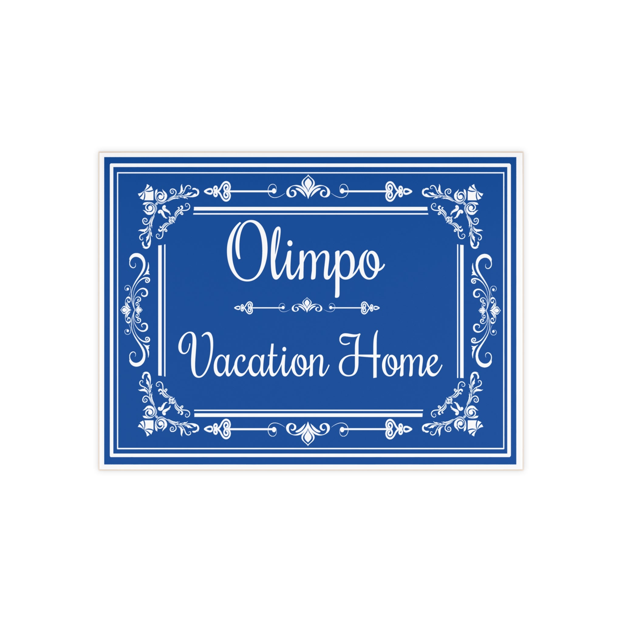 Personalized House Name Plaque | Custom Ceramic House Sign - D1