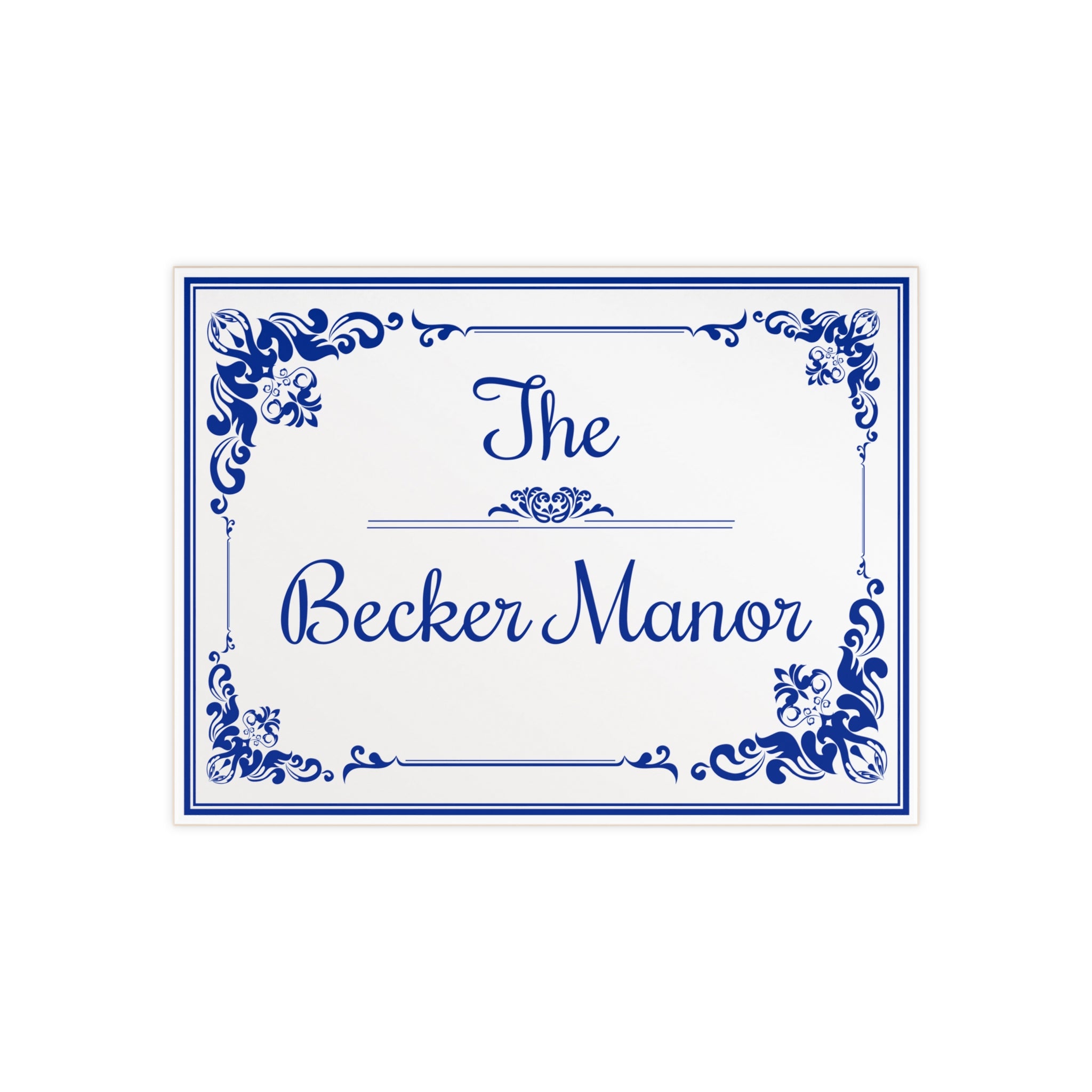 Personalized Family Name Ceramic Plaque – S8