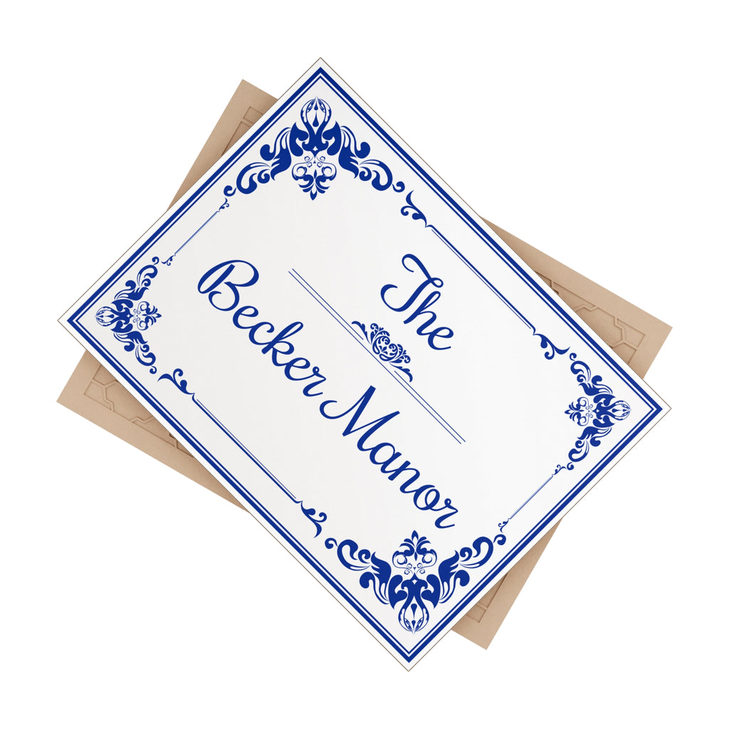 Personalized Family Name Ceramic Plaque – S8