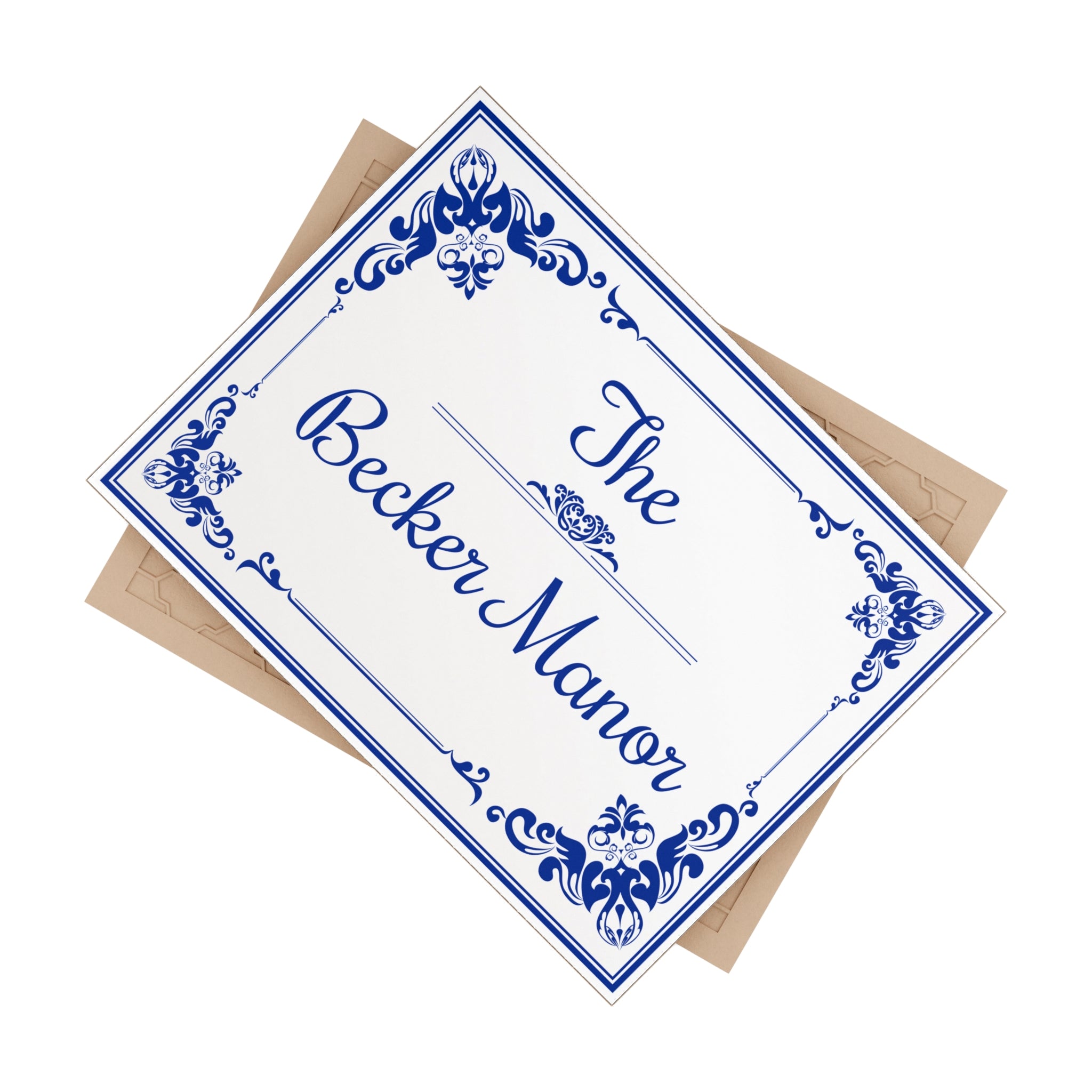 Personalized Family Name Ceramic Plaque – S8