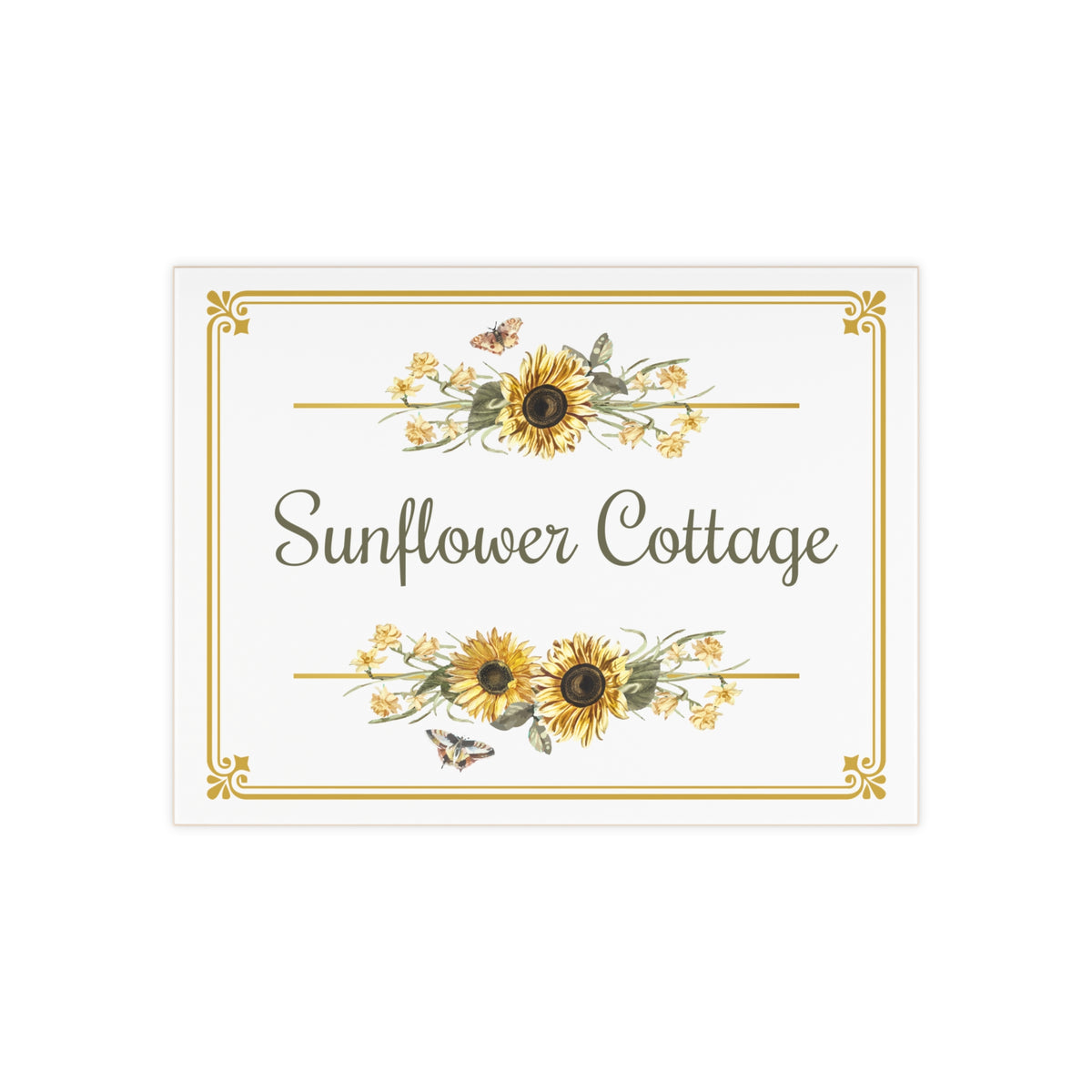 Personalized House Name Ceramic Plaque - S3