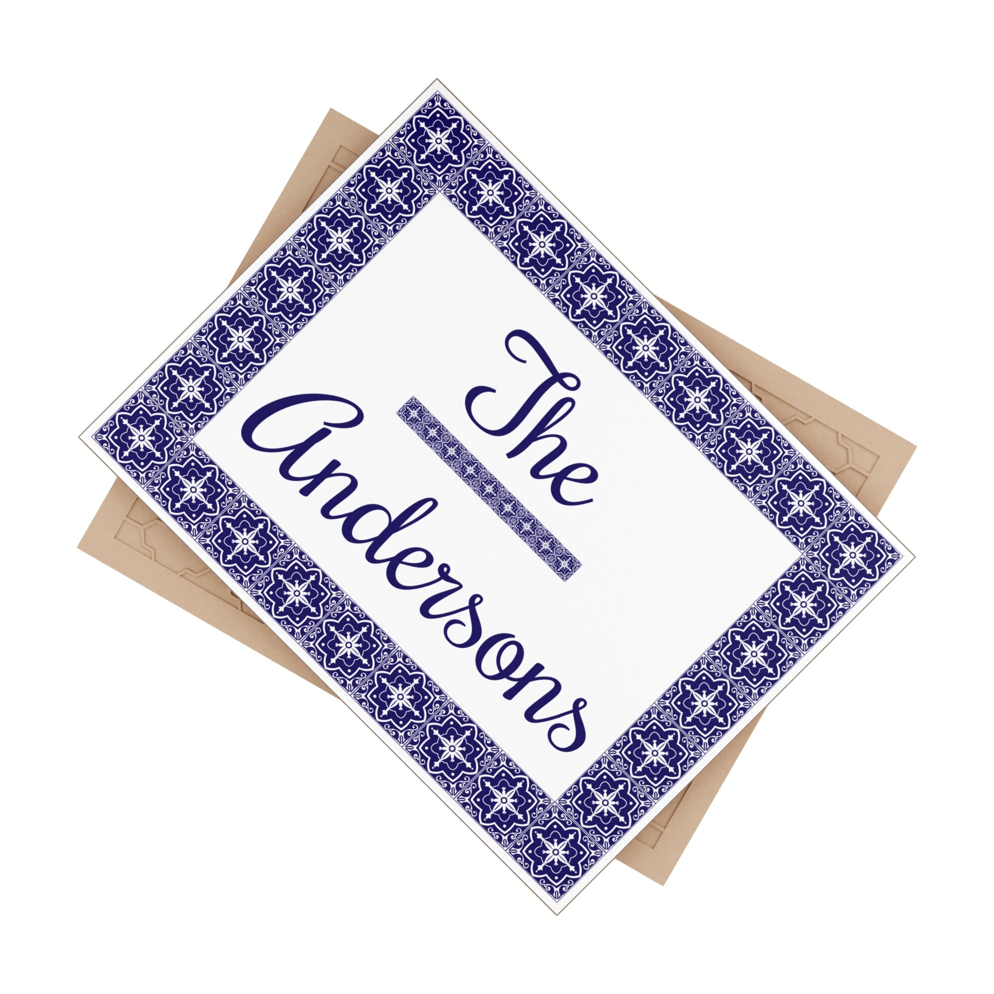 Personalized Family Name Ceramic Plaque – S24